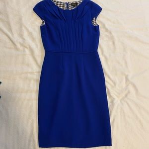 Tahari cobalt blue dress